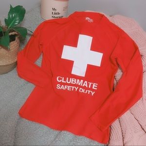 Red Lifeguard Dri-Fit Rash Guard